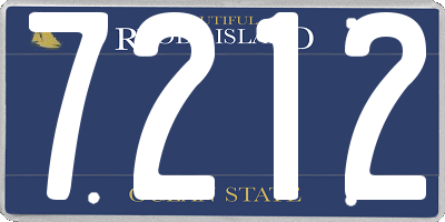 RI license plate 7212