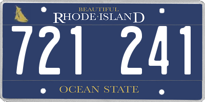 RI license plate 721241