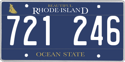 RI license plate 721246