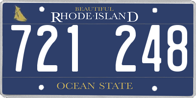 RI license plate 721248