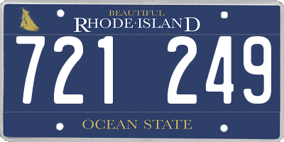 RI license plate 721249