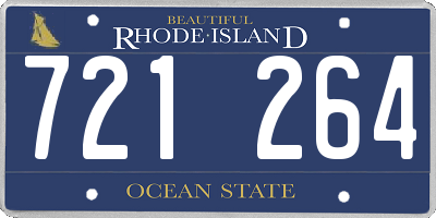 RI license plate 721264