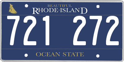 RI license plate 721272