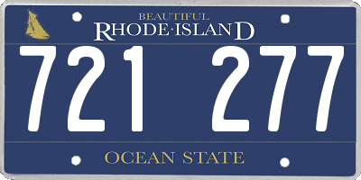 RI license plate 721277