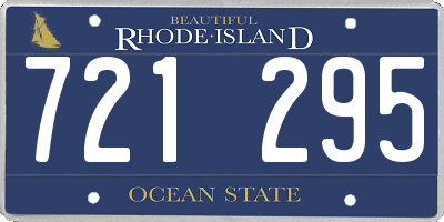 RI license plate 721295