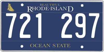 RI license plate 721297