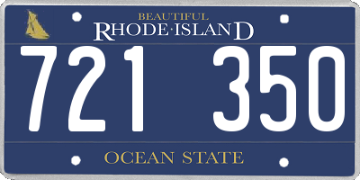 RI license plate 721350