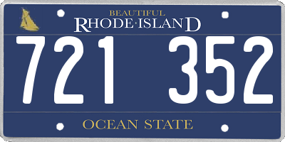 RI license plate 721352
