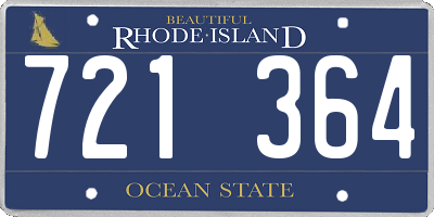 RI license plate 721364
