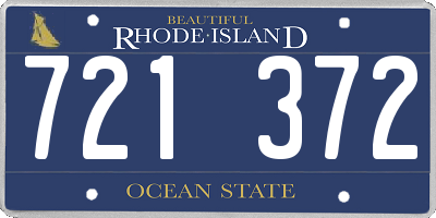 RI license plate 721372