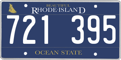 RI license plate 721395
