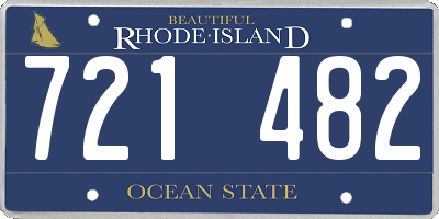 RI license plate 721482