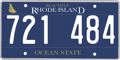RI license plate 721484