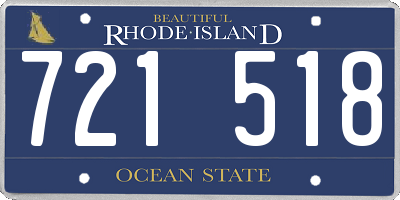 RI license plate 721518