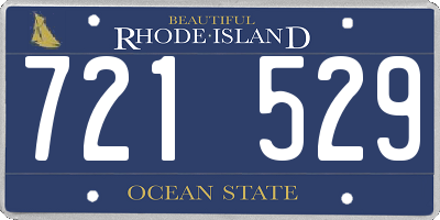 RI license plate 721529