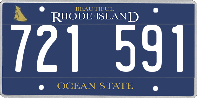 RI license plate 721591