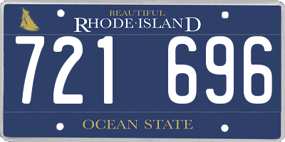 RI license plate 721696