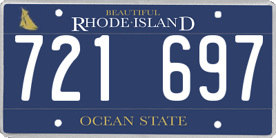 RI license plate 721697