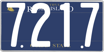 RI license plate 7217