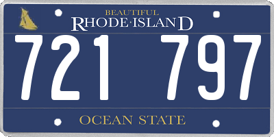 RI license plate 721797