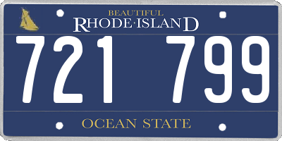 RI license plate 721799