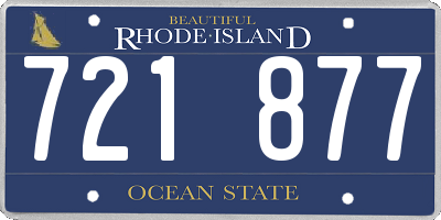 RI license plate 721877