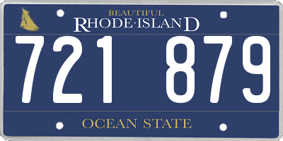 RI license plate 721879