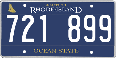 RI license plate 721899