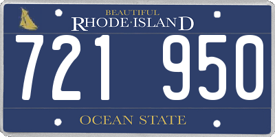 RI license plate 721950