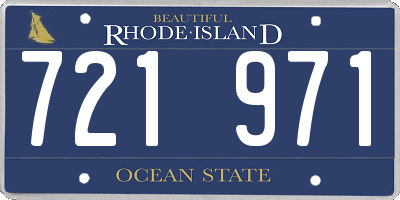RI license plate 721971