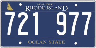 RI license plate 721977