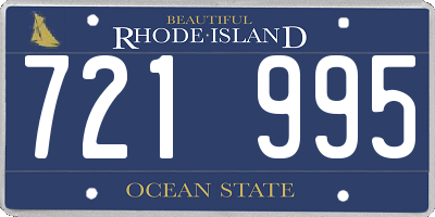 RI license plate 721995