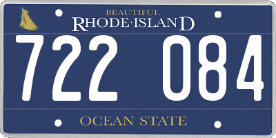 RI license plate 722084