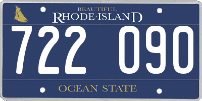 RI license plate 722090