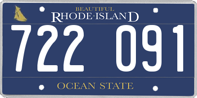 RI license plate 722091