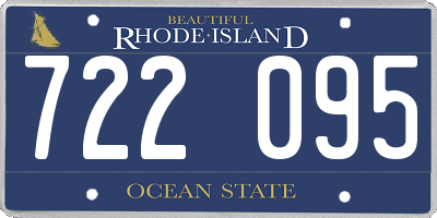 RI license plate 722095