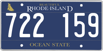 RI license plate 722159