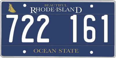 RI license plate 722161