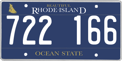 RI license plate 722166
