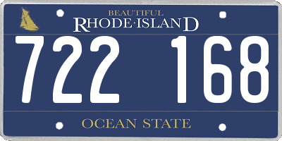 RI license plate 722168