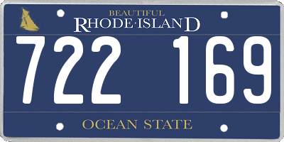 RI license plate 722169