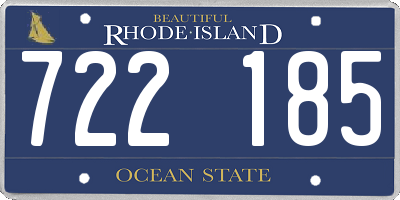 RI license plate 722185