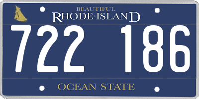 RI license plate 722186