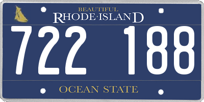 RI license plate 722188