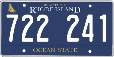 RI license plate 722241