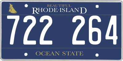 RI license plate 722264