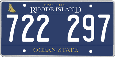 RI license plate 722297