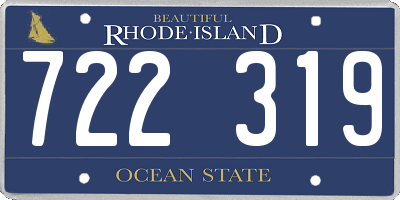 RI license plate 722319