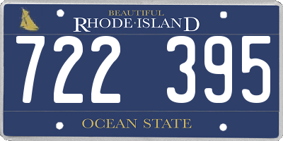 RI license plate 722395