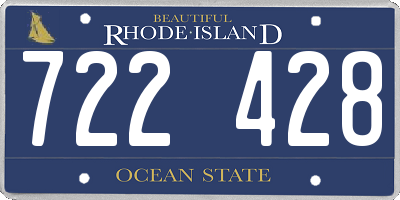 RI license plate 722428